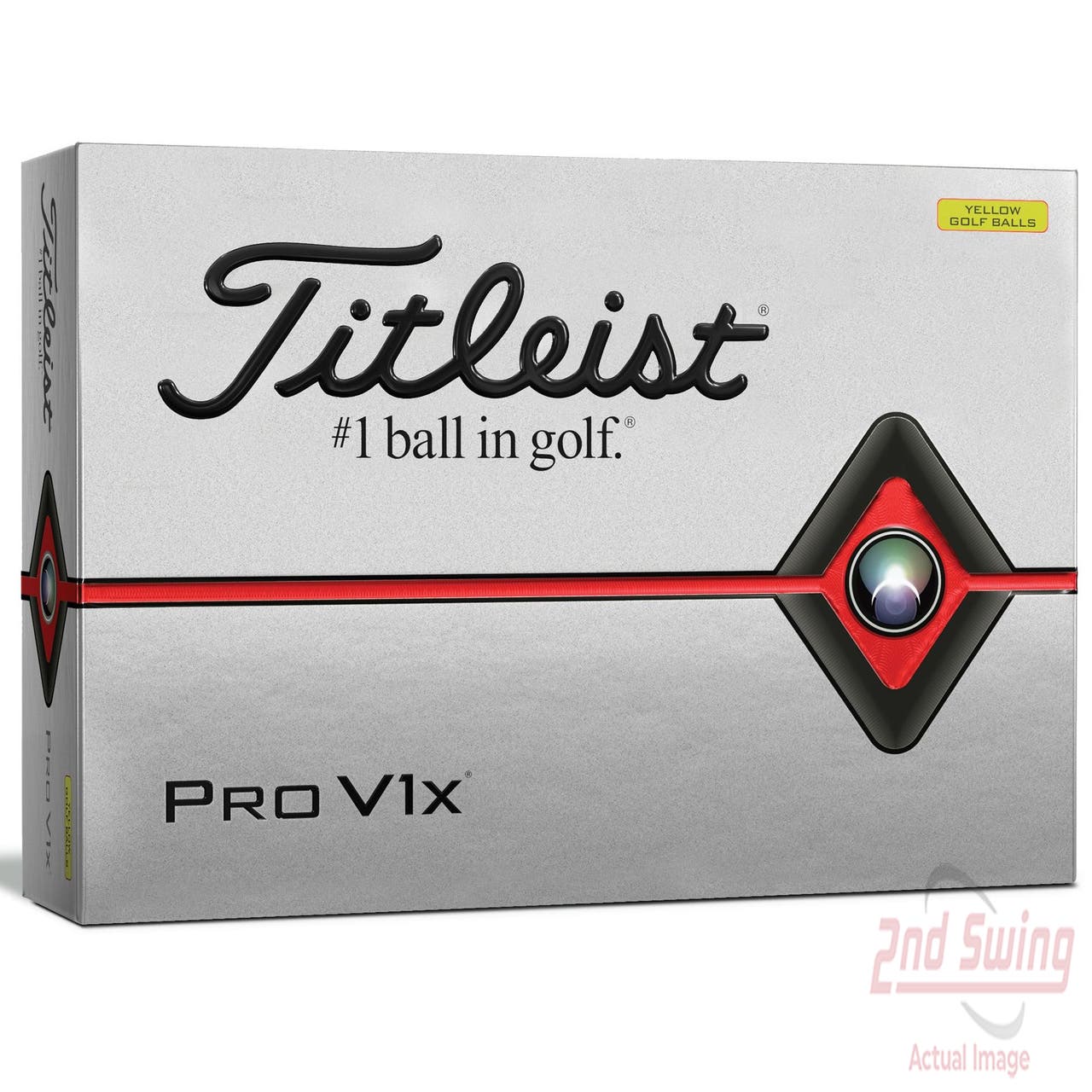 Titleist 2019 ProV1x Yellow Golf Balls